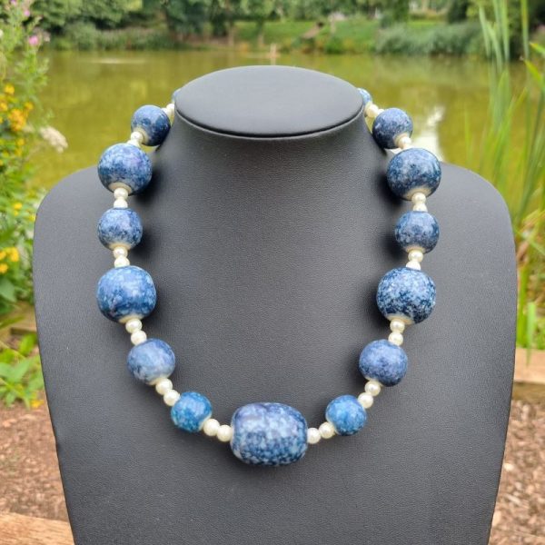 Chunky Blue Beads