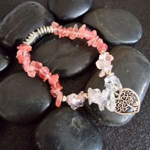 Pink Chip Charm Bracelet