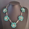 Turquoise Flower Necklace