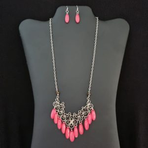 Pink Filigree Set