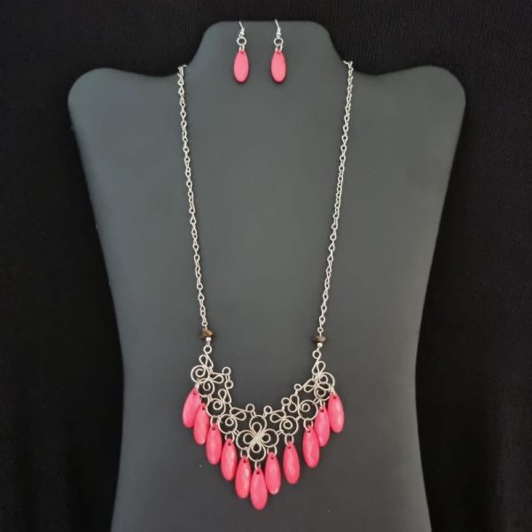 Pink Filigree Set