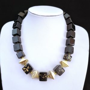 Black & Gold Chunky Necklace