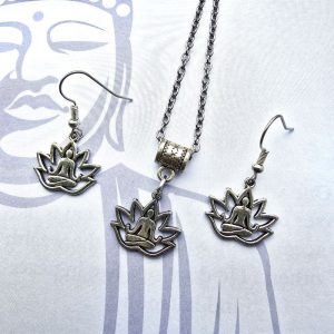 Buddha Pendant & Earring Set